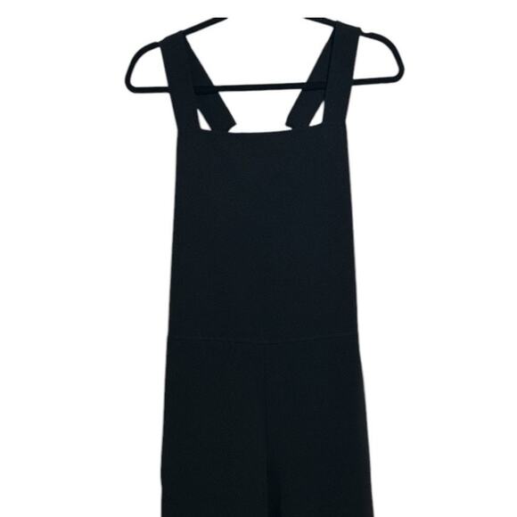 The Row Margaret Overalls size XS Black Stretch Wool Silver Hardware - Picture 8 of 15